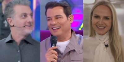 Luciano Huck no Domingão, Celso Portiolli no Domingo Legal e Eliana no Fantástico (Fotos: Reproduções / Globo / SBT)