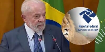 Luiz Inácio Lula da Silva e ilustração Imposto de Renda (Fotos: Reproduções / Canal Gov / Internet)