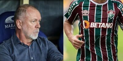 Mano Menezes e jogador do Fluminense - Foto Reprodução Internet