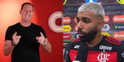 Benjamin Back (CNN) e Gabigol (Reprodução Globo Esporte Vídeo) Montagem Tv Foco