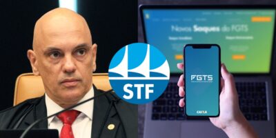 Moraes e STF são acionados para dar veredito sobre o FGTS (Foto: Reprodução/ Internet)