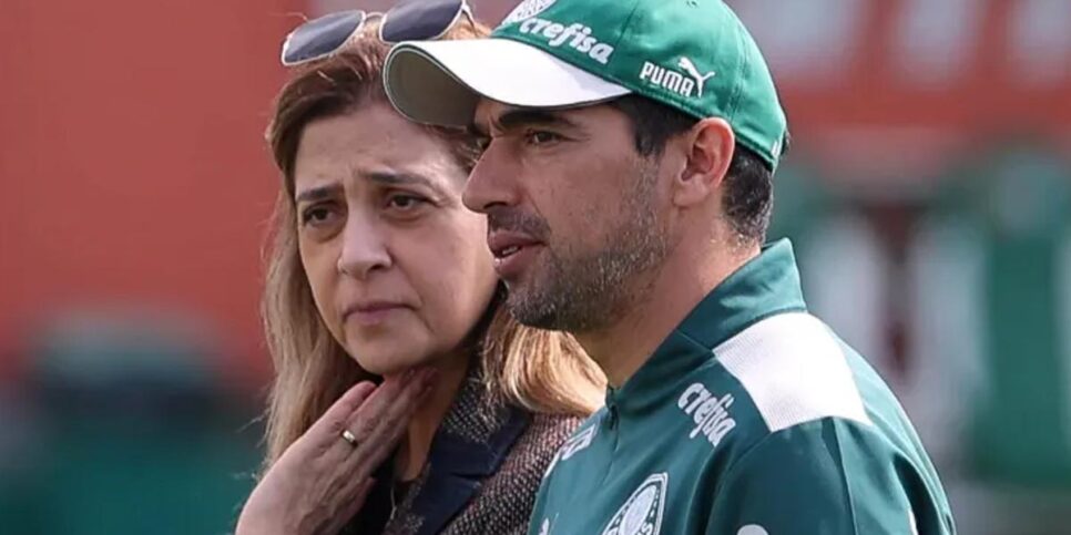 Leila Pereira e Abel Ferreira são passados pelo Botafogo - Leila e Abel (Cesar Greco:Ag. Palmeiras)