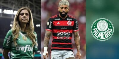 Leila Pereira (Vinicius Nunes | Agência | Futpress) & Gabigol (Thiago Ribeiro/AGIF/Estadão Conteúdo) - Montagem Tv foco