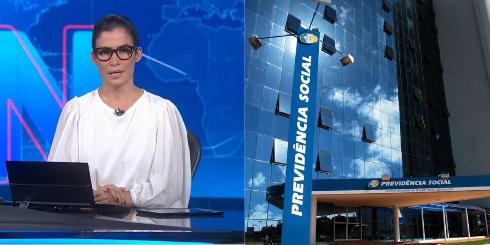 Renata Vasconcellos / INSS - Montagem: TVFOCO