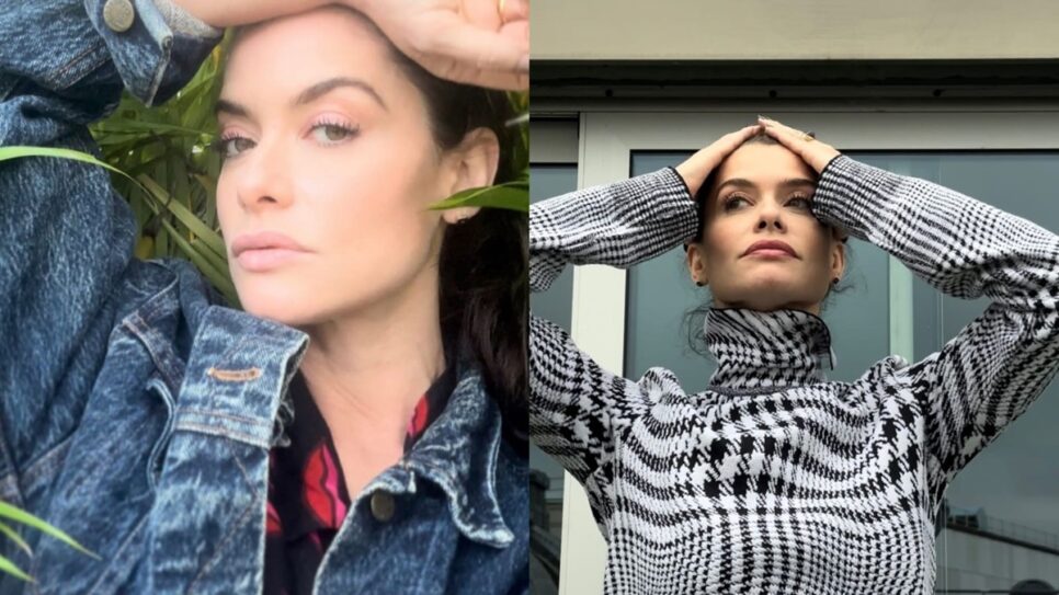 Na lista de globais ateus, Alinne Moraes se posicionou abertamente a jornalistas (Fotos: Reprodução/ Instagram/ Montagem TV Foco)