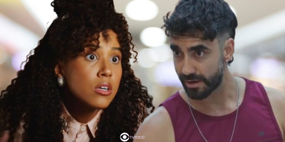 Andrômeda e Chicão em Família é Tudo (Foto: Reprodução / Globo / Montagem TV Foco)