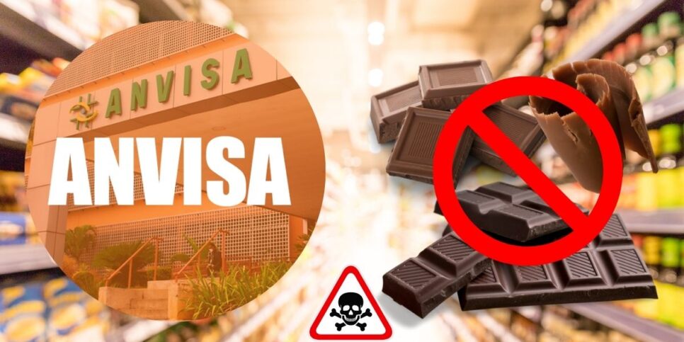 Anvisa e marcas de chocolates retiradas dos supermercados (Foto: Reprodução / Canva / Montagem TV Foco)