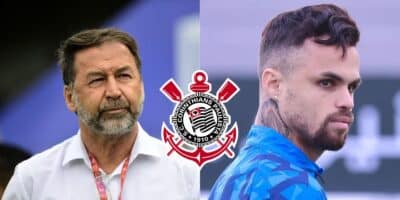 Augusto Melo quer a contratação de Michael para o clube de futebol (Reprodução: Marcos Ribolli / Montagem TV Foco)