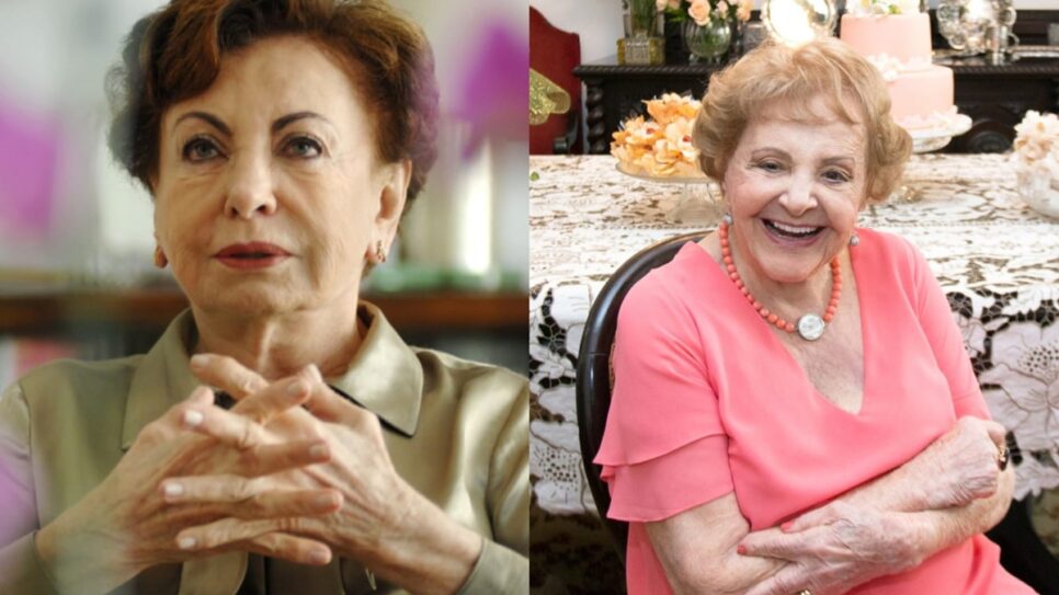 As atrizes renomadas das telenovelas, Beatriz Segall e Eva Todor, beneficiaram funcionários no testamento (Fotos: Reprodução/ Divulgação, TV Globo/ G1/ Montagem TV Foco)