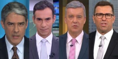 Bonner, Tralli, Kovalick e Bocardi: Respire fundo e tente não cair pra trás com o salário dos âncoras na Globo estão entre os principais âncoras da Globo (Foto: Internet)