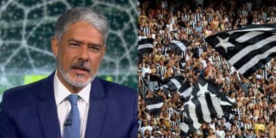 William Bonner destacou rival do Botafogo no Jornal Nacional (Foto: TV Globo / Vitor Silva)