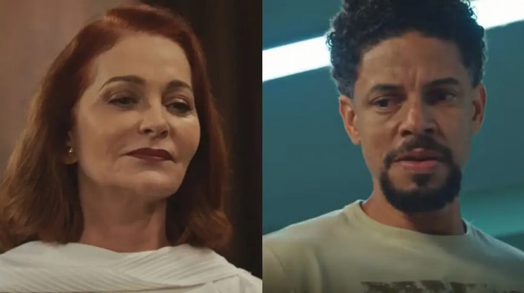 Brenda e Netuno em Família é Tudo (Foto: Reprodução / Globo)
