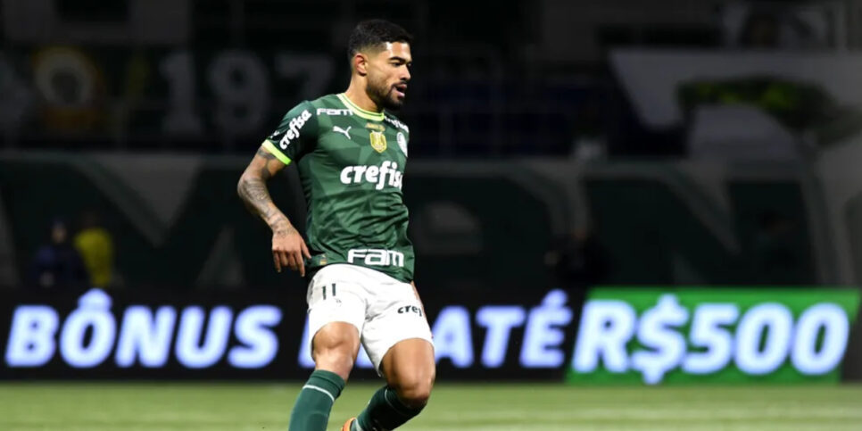 Bruno Tabata atuando pelo Palmeiras (Foto: Marcos Ribolli)