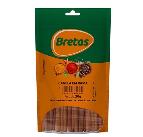 Canela Moída Bretas, produzida pela empresa GSA Gama Sucos e Alimentos (Foto: Reprodução / Google Shopping)