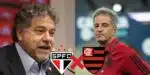 Casares arma rasteira no Flamengo com maior contrato para o São Paulo (Reprodução: Rubens Chiri / Delmiro Junior)  