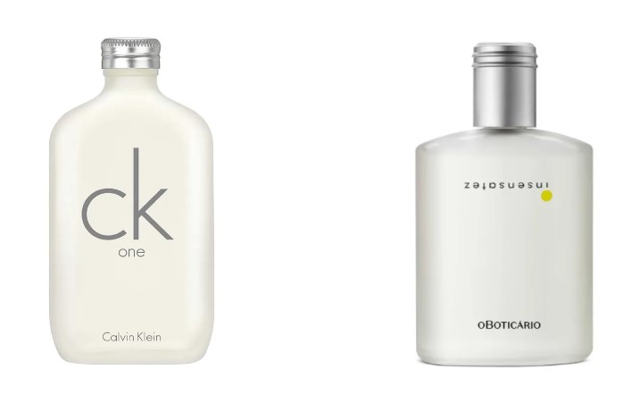 CK One, Calvin Klein x Insensatez, O Boticário: Os 2 perfumes são muito semelhantes (Foto: Reprodução / Site da Marca)