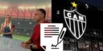 Denílson e Renata Fan cravar reforços no Atlético-MG (Reprodução: Montagem TV Foco)