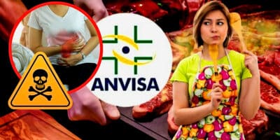 Anvisa proíbe carnes de marcas famosas após sérios riscos (Foto Reprodução/Montagem/Lennita/Tv Foco/Canva/ANVISA)