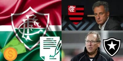 Fluminense com maior contrato para aniquilar Flamengo e Botafogo (Reprodução: Montagem TV Foco)