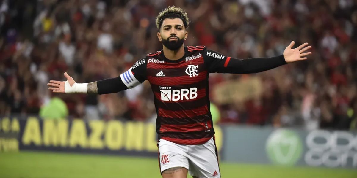 Gabigol voltou a atuar contra o Fortaleza (Reprodução: André Durão/ge)