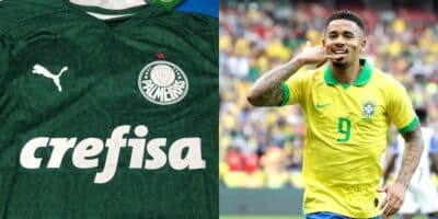 Gabriel Jesus faz anúncio sobre volta ao Palmeiras (Reprodução: Montagem TV Foco)