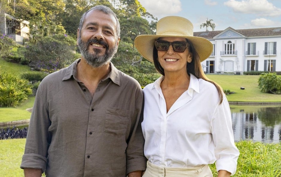 Inocêncio (Marcos Palmeira) e Aurora (Malu Mader) em Renascer (Foto: Reprodução / Globo)