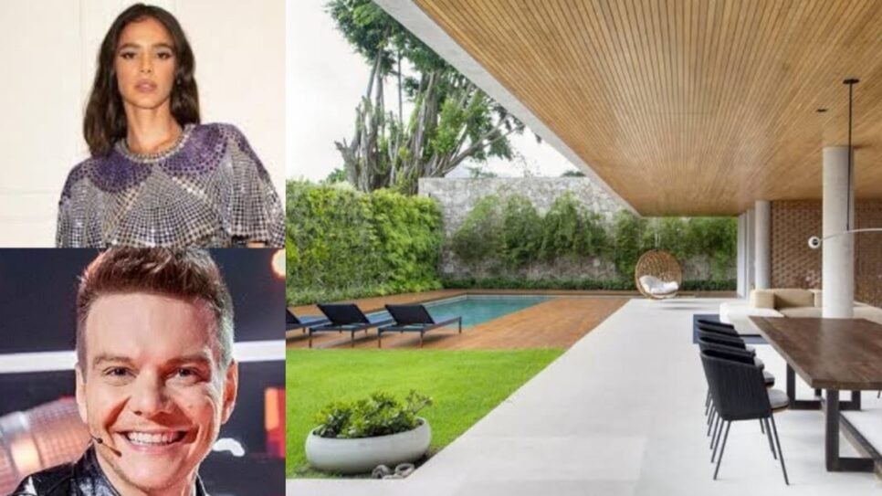 O cantor contou sobre o investimento imobiliário feito com sua esposa, em compra de mansão que pertenceu à Bruna Marquezine (Fotos: Reprodução/ Internet/ Instagram/ Montagem)