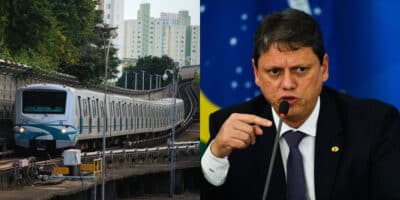 Tarcísio de Freitas expõe extensão do Metrô de São Paulo (Foto: Divulgação)