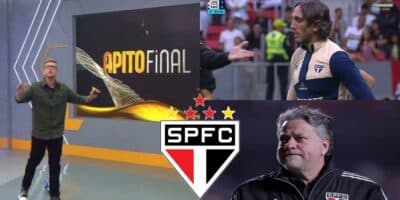 Neto paralisa Apito Final para confirmar adeus no São Paulo (Reprodução: Montagem TV Foco)