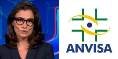 Renata para Jornal Nacional às pressas com proibição da ANVISA - (Foto: Reprodução / Internet)