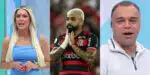 No Jogo Aberto, Renata Fan e Denílson e Gabigol no Flamengo (Foto: Marcelo Cortes/Flamengo)