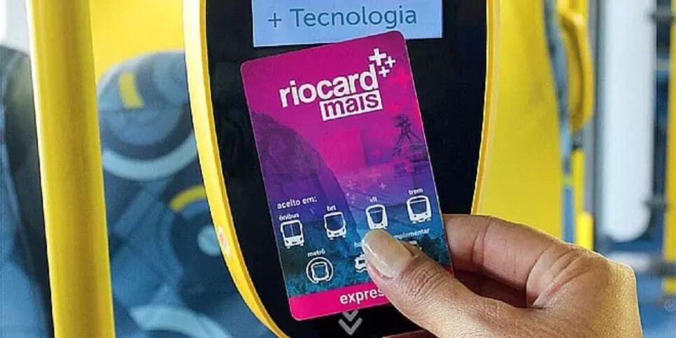 Riocard ainda está permitido para pagar a passagem (Reprodução: Internet)