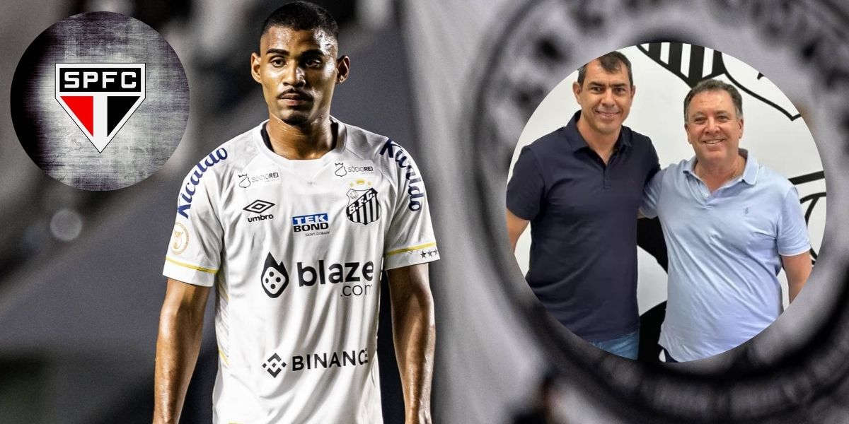 Logo do São Paulo, Joaquim, Teixeira e Carille do Santos (Foto: Reprodução / Gazeta Esportiva)