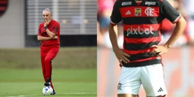 Craque deve deixar o Flamengo de Tite para ir a rival brasileiro (Reprodução: Marcelo Cortes/Flamengo / Montagem TV Foco)