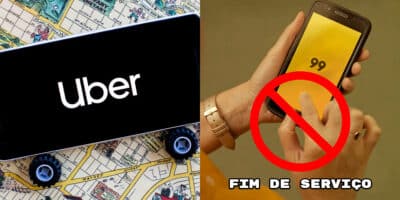 O fim de serviço da 99, maior rival da Uber no Brasil (Foto: Divulgação)