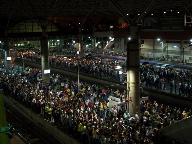 Estação do Brás é uma das mais movimentadas e cheias (Foto Reprodução/Flickr)