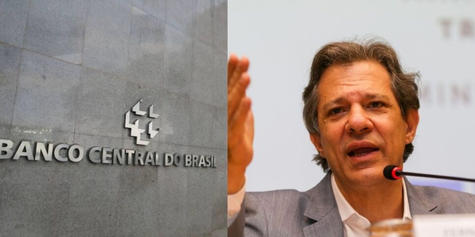 Banco Central / Ministro Haddad - Montagem: TVFOCO