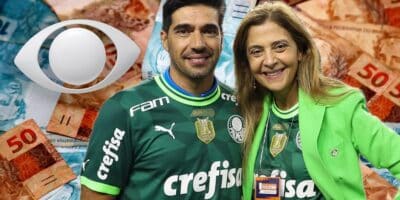 Band - Abel Ferreira, técnico do Palmeiras, ao lado de Leila Pereira, presidente do clube (Foto- Cesar Greco:SE Palmeiras)