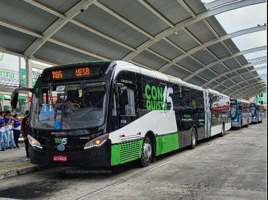 Novos ônibus em Vitória da Conquista (Foto Reprodução/Internet)