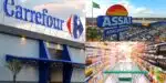 Carrefour, Assaí e supermercado (Fotos: Reproduções / Internet / Site oficial / Canva) 