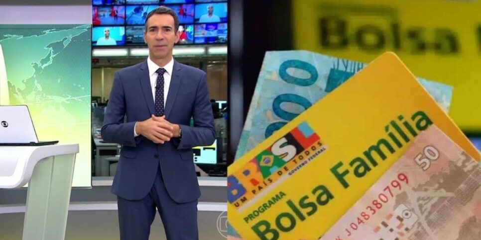 César Tralli / Bolsa Família - Montagem: TVFOCO