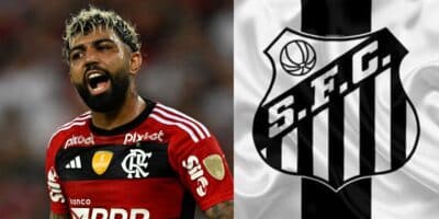 Gabigol e Santos - Foto Reprodução Internet