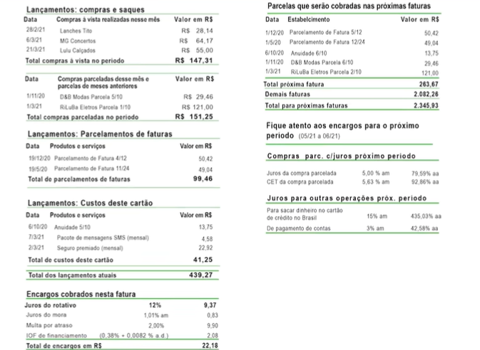 Informações complementares (Foto: Reprodução/ Instagram/ Banco Central)