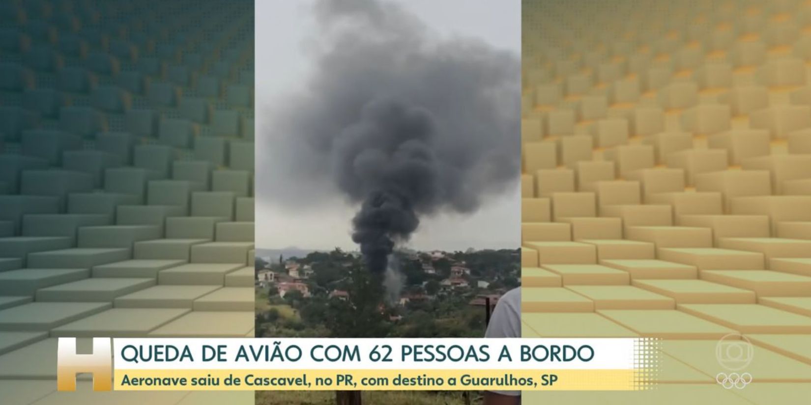 Queda de avião (Foto: Reprodução / Globo)