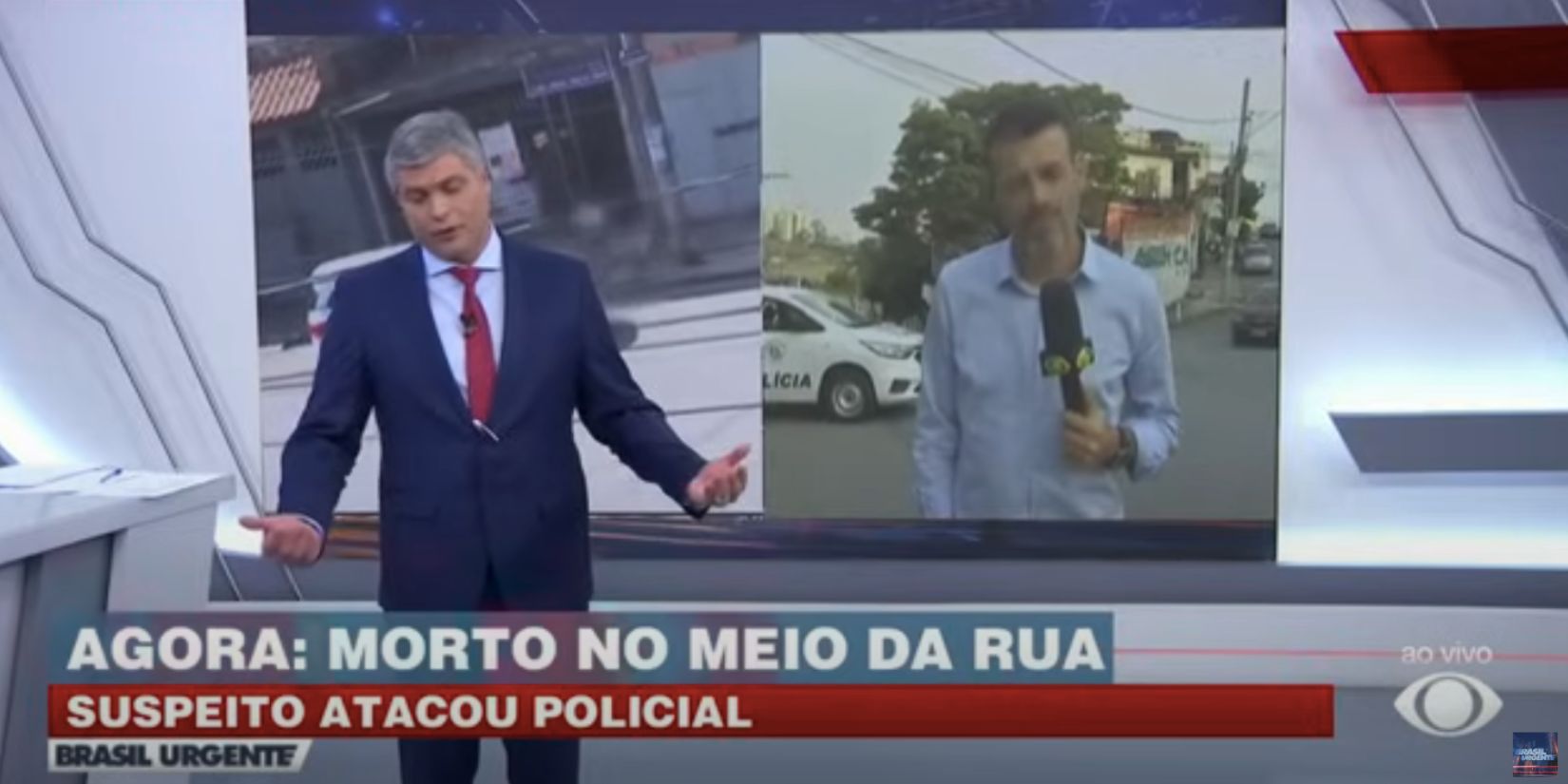 Joel Datena no Brasil Urgente (Foto: Reprodução / Band)