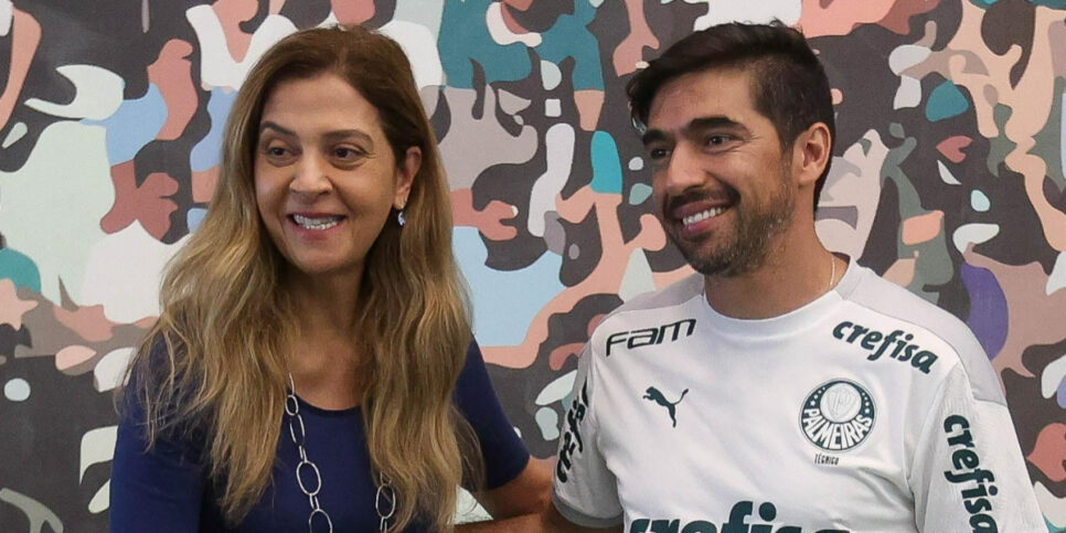 Leila quer garantir permanência de Abel (Foto: Cesar Greco/Palmeiras)