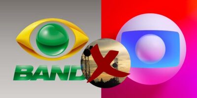 Logo da Band / Logo da Globo - Montagem: TVFOCO