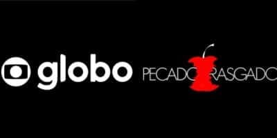 Logo da Globo / Logo de Pecado Rasgado - Montagem: TVFOCO