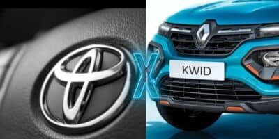 Logo da Toyota / Renault Kwid - Montagem: TVFOCO