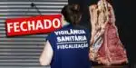 Loja fechada, agente da Vigilância Sanitária e carne estragada (Fotos: Reproduções / Canva / Freepik / Internet)